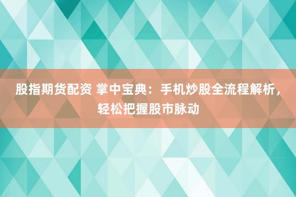 股指期货配资 掌中宝典：手机炒股全流程解析，轻松把握股市脉动